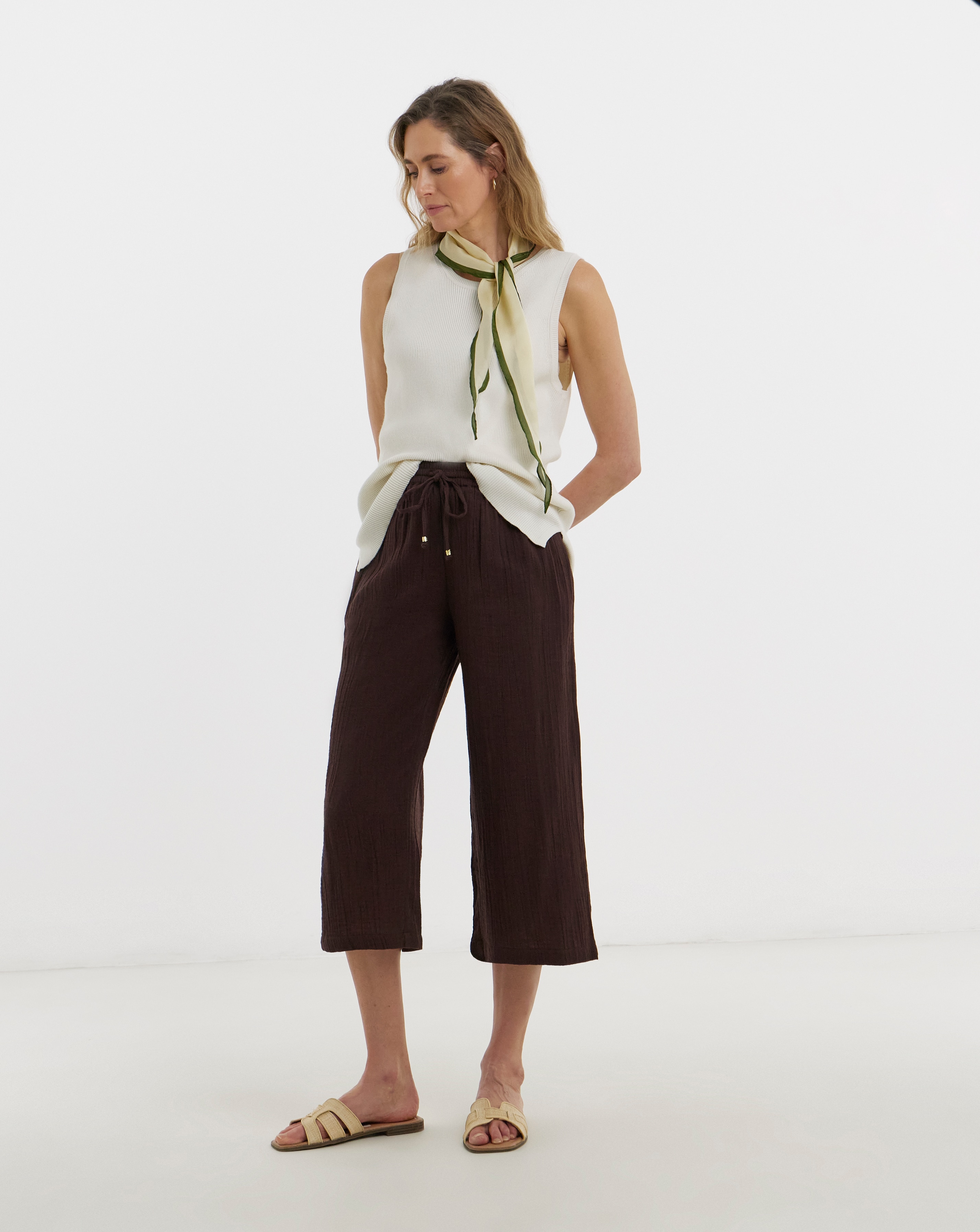 New In - Cotton Cheesecloth Culotte