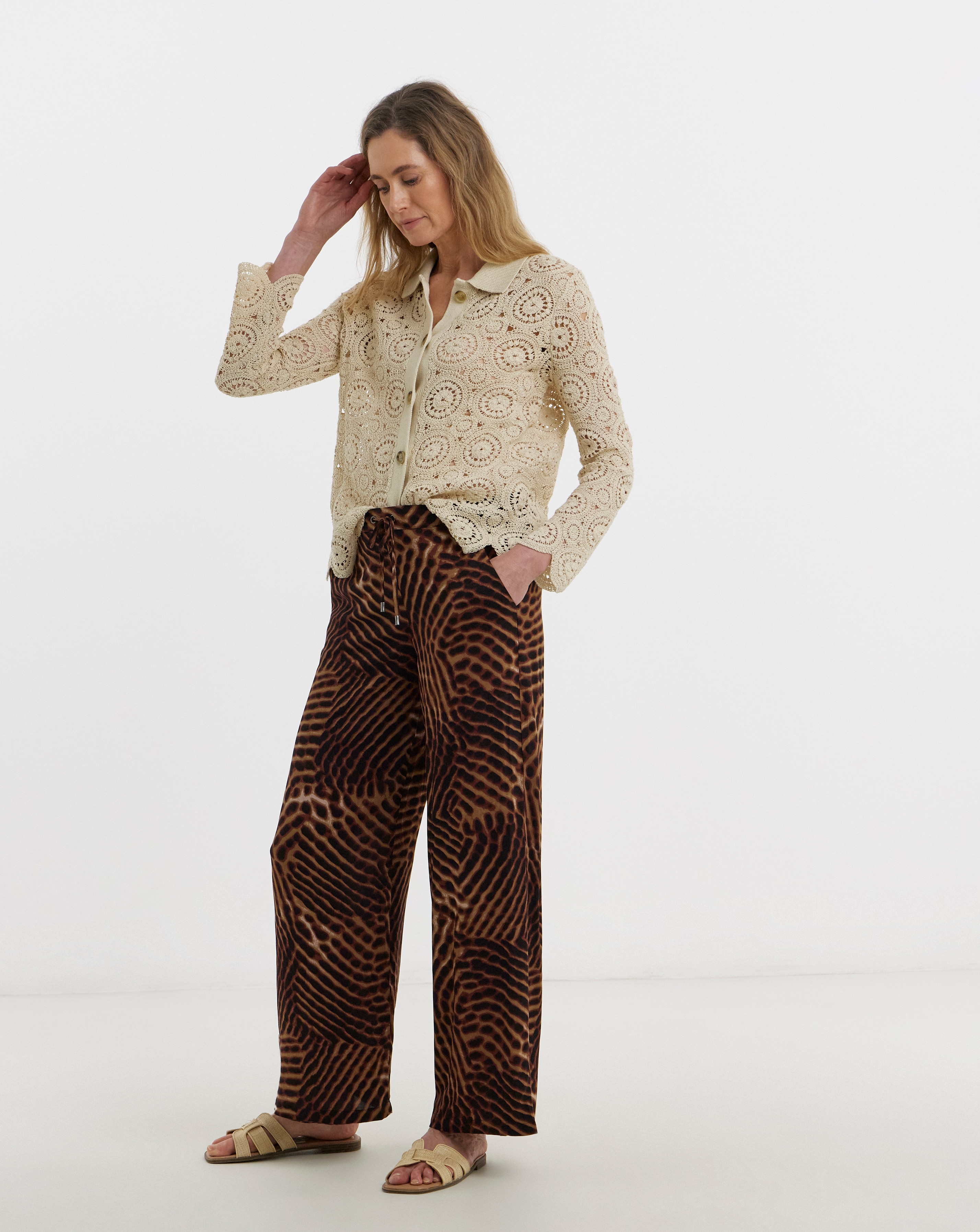 New In - Spun Viscose Wide Leg Trouser
