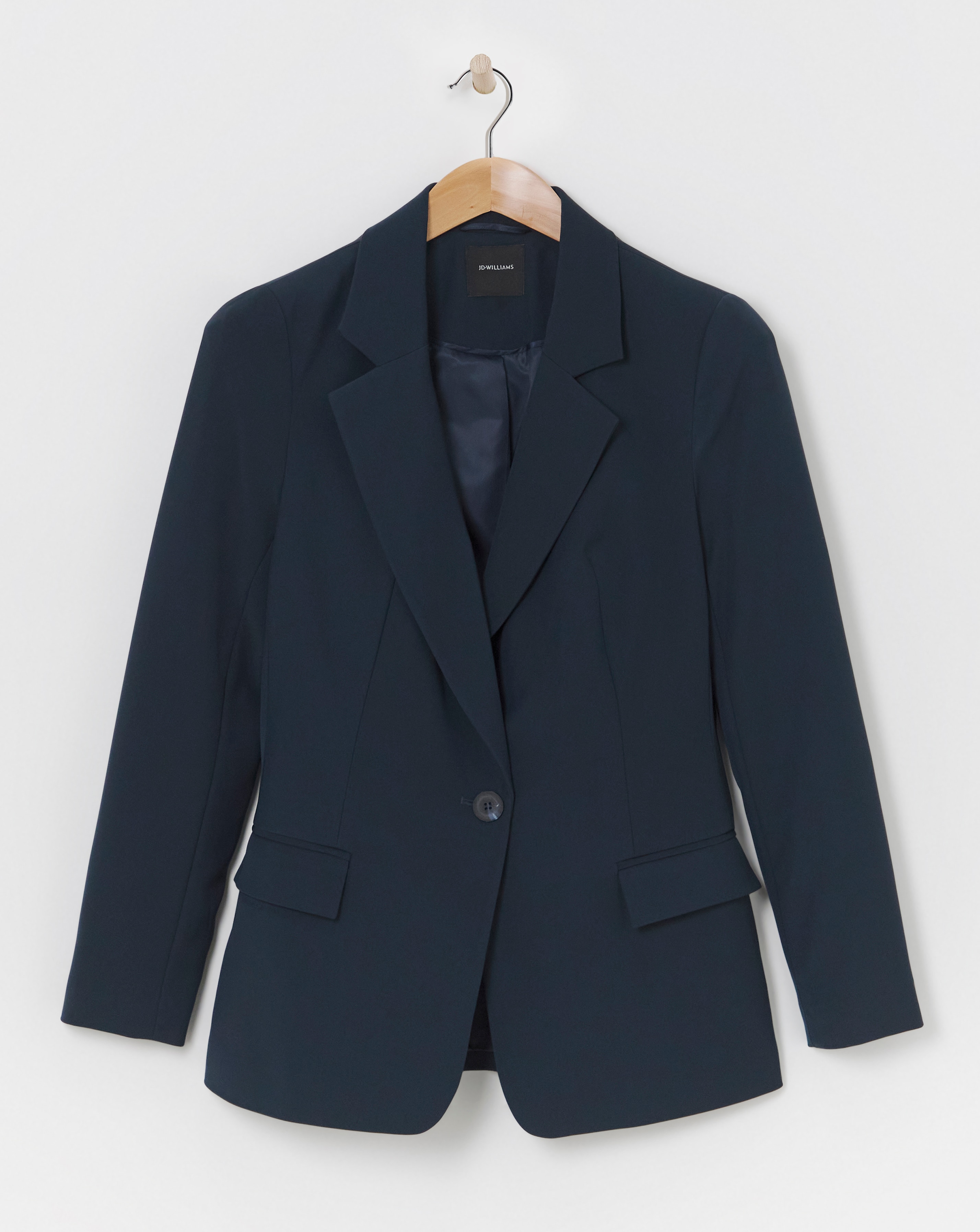 PVE Blazer With Wide Lapel