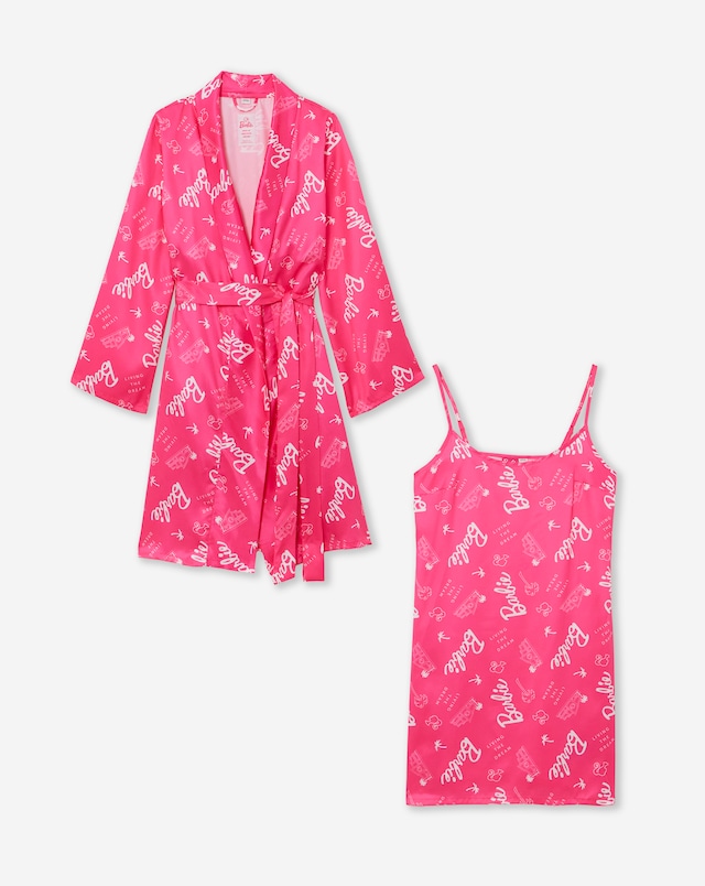 Barbie Chemise and Dressing Gown Set