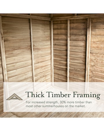 4LIFE Apex Summerhouse 6x4 - Double Door - 5 Window (Home Delivery)