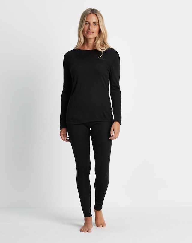 Tog24 Meru Womens Thermal Set - Black