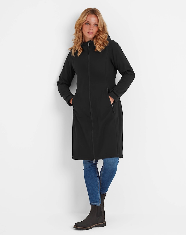 Tog24 Enya Womens Longline Shower Resistant Softshell Jacket
