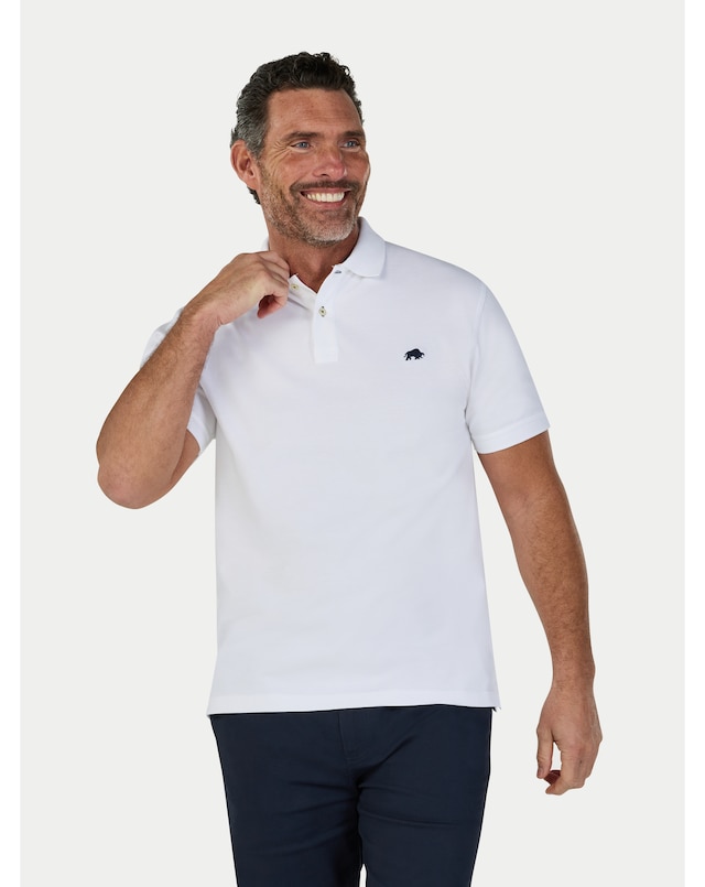 Raging Bull Classic Organic Polo White