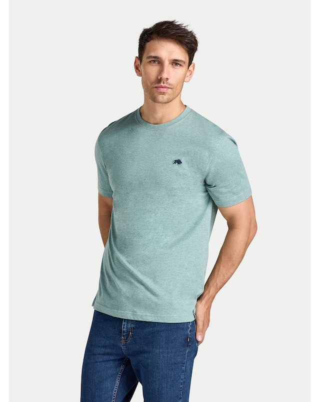 Raging Bull Classic Organic T-Shirt Green Marl