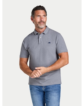 Raging Bull Classic Organic Polo Grey Marl