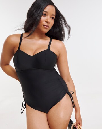 Figleaves Rene Adjustable Leg Bandeau Swimsuit