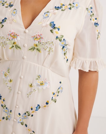 Hope & Ivy Astrid Floral Midi Dress