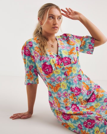 Nobody's Child Alexa Floral Midi Dress