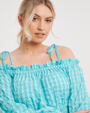 Nobody's Child Freya Gingham Bardot Dress