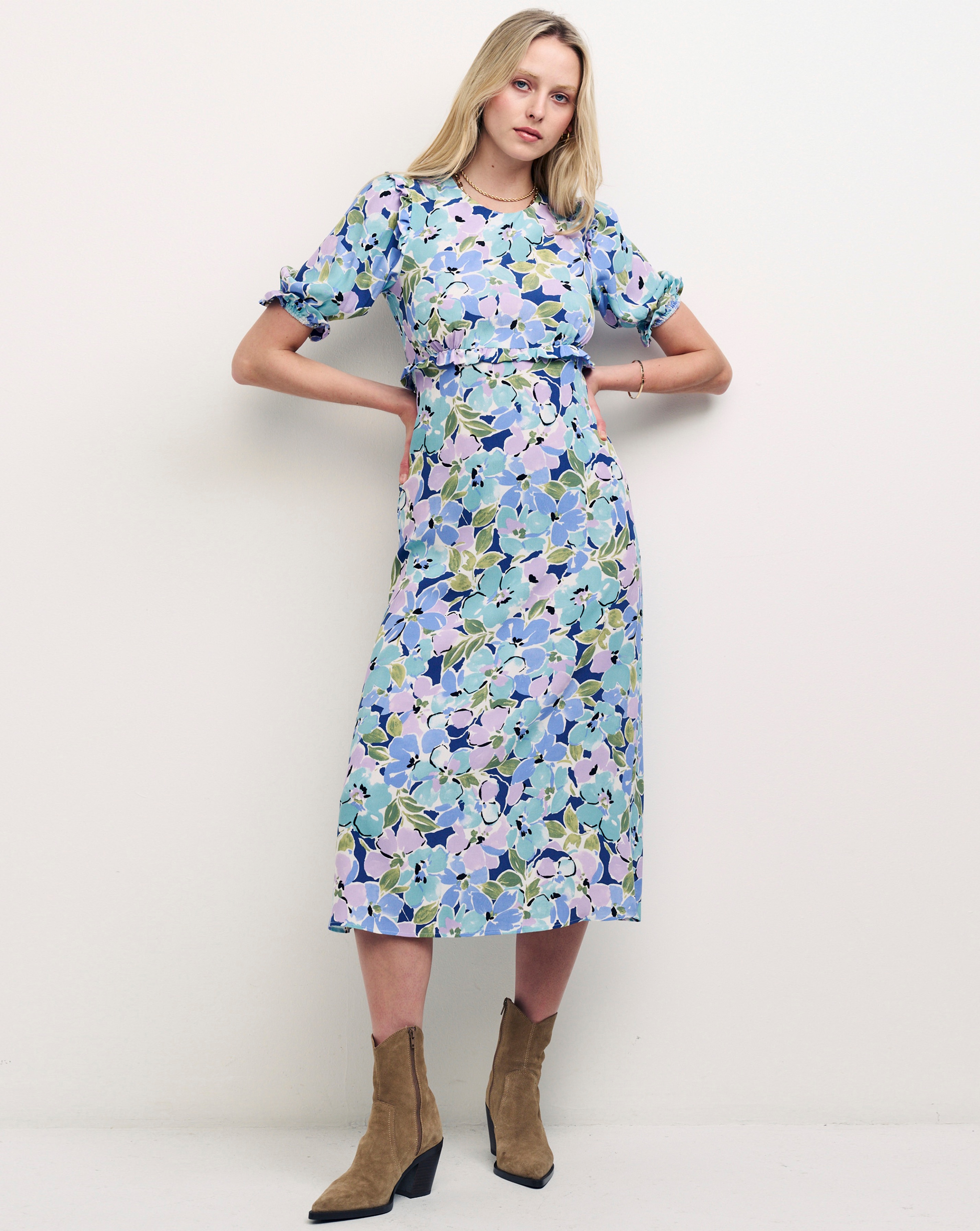 Nobody's Child Felicia Floral Midi Dress