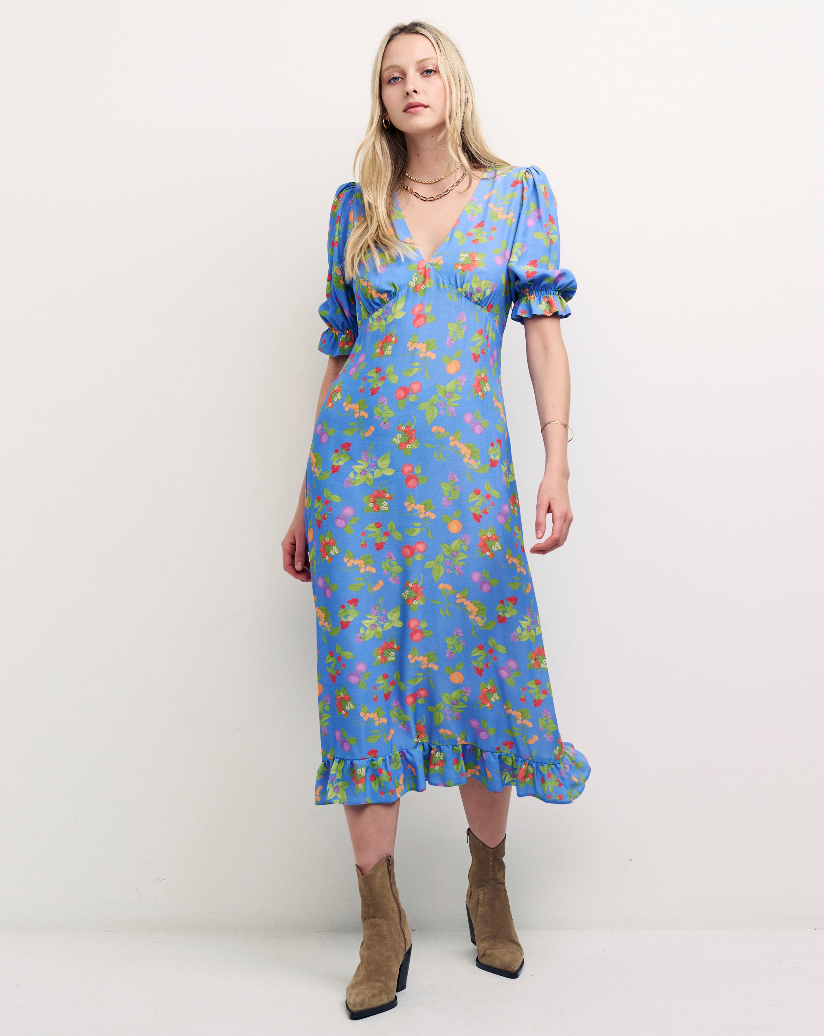 Nobody's Child Delilah Fruit Print Dress