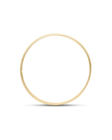 9Carat Two-Colour Gold Diamond Cut Kiss Design 4MM Wedding Ring