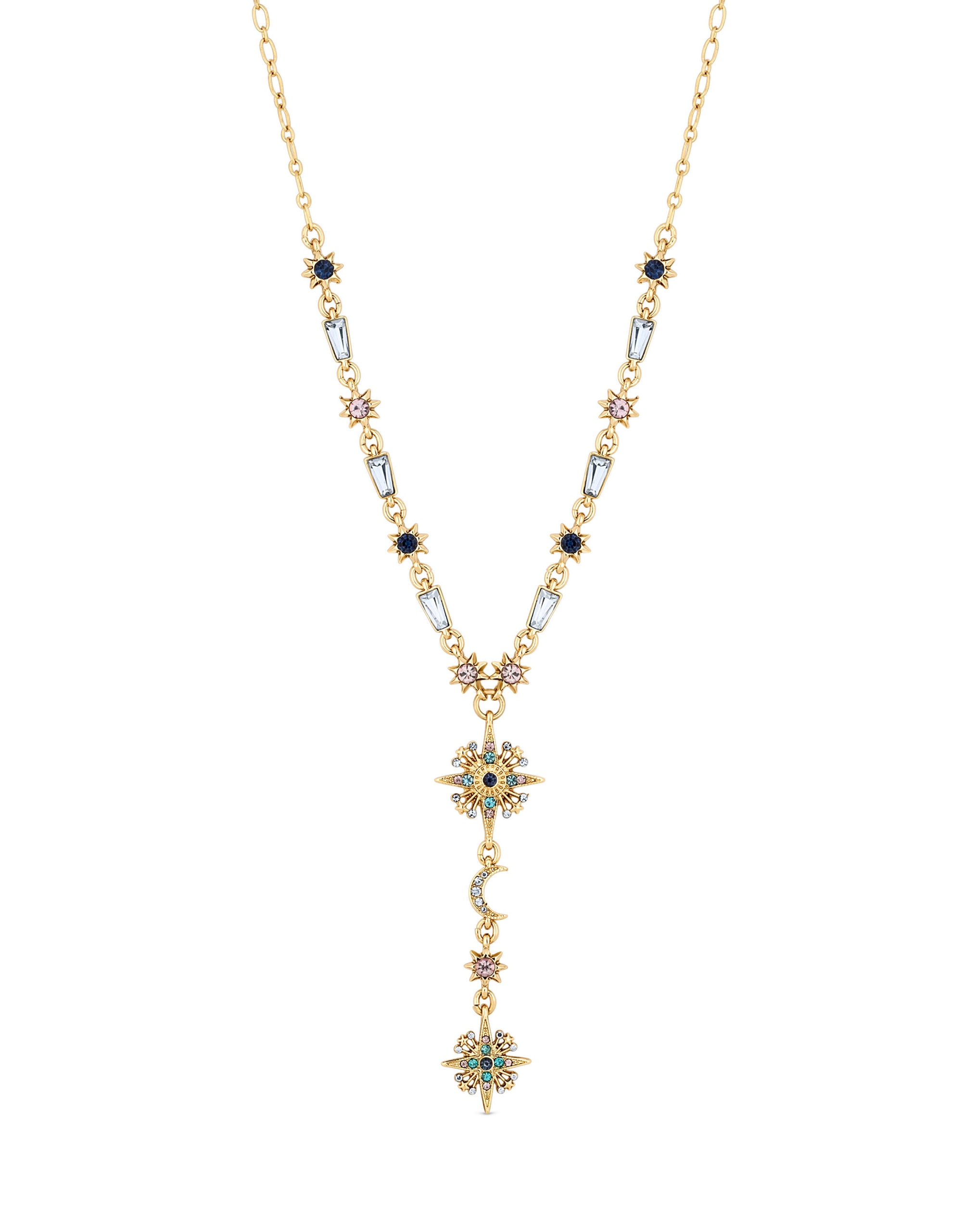 Mood Gold Fine Celestial Y Necklace