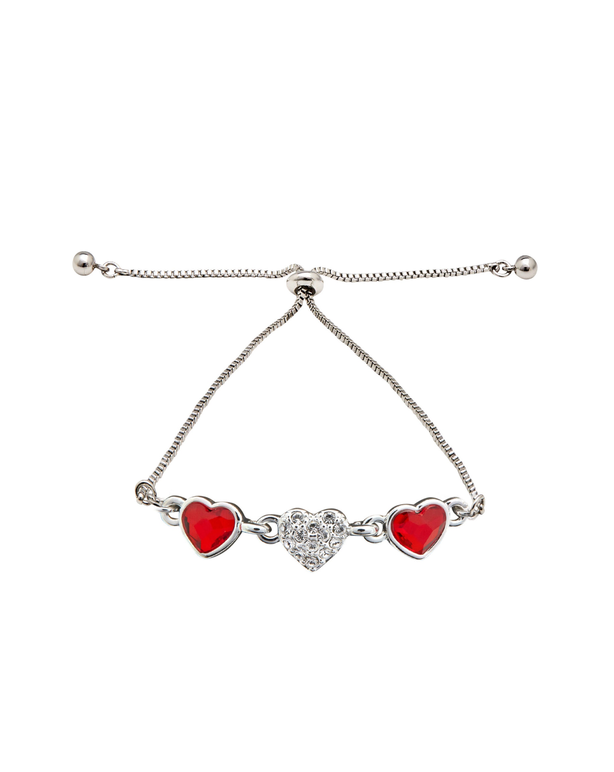 Jon Richard Silver Plated Heart Bracelet