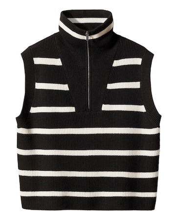 Mango Knitted Stripped Vest