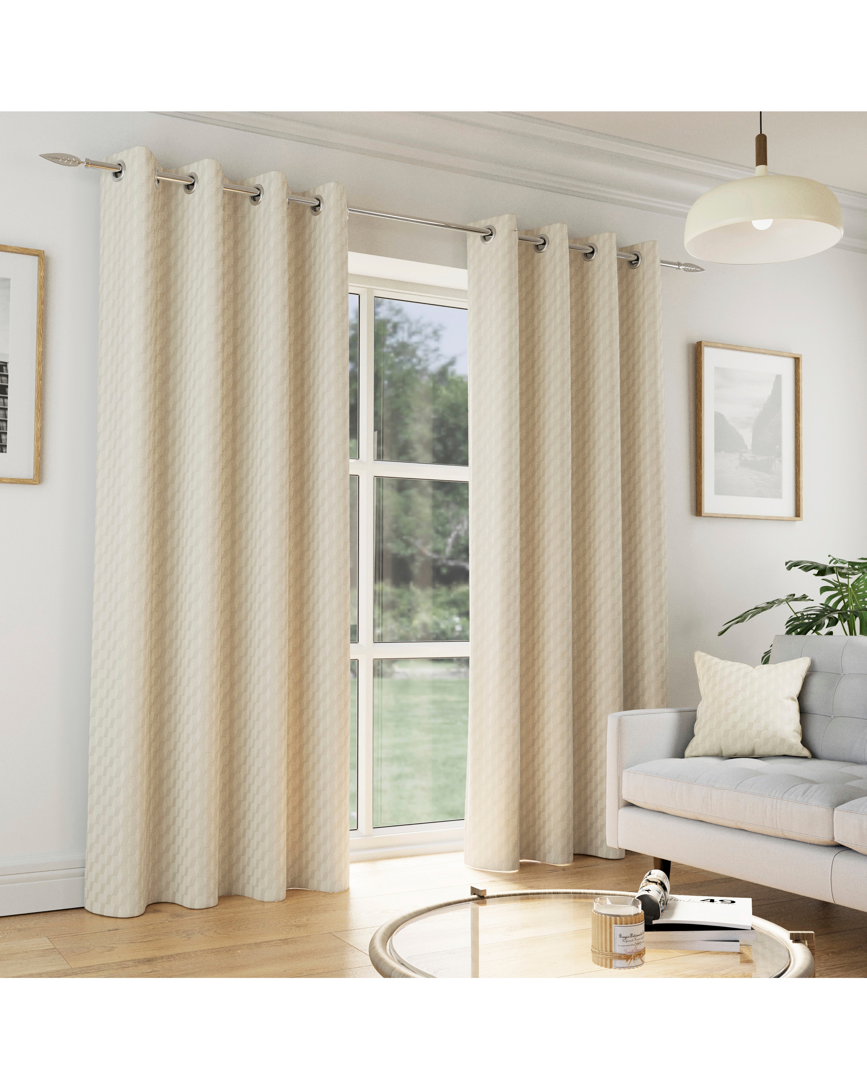 Tokyo Velvet Eyelet Curtains