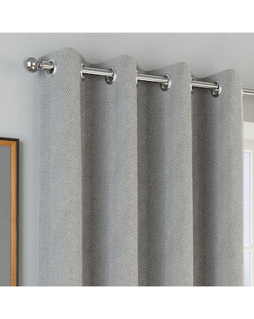 Chester Herringbone Eyelet Curtains