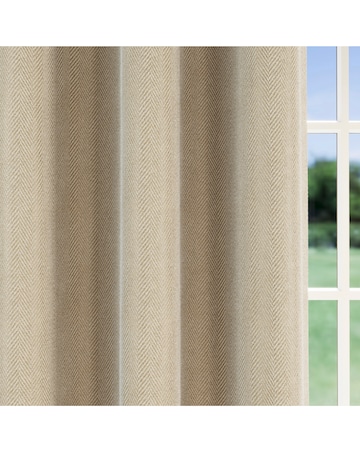Chester Herringbone Eyelet Curtains