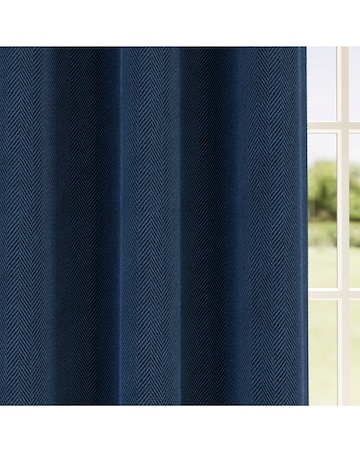 Chester Herringbone Eyelet Curtains