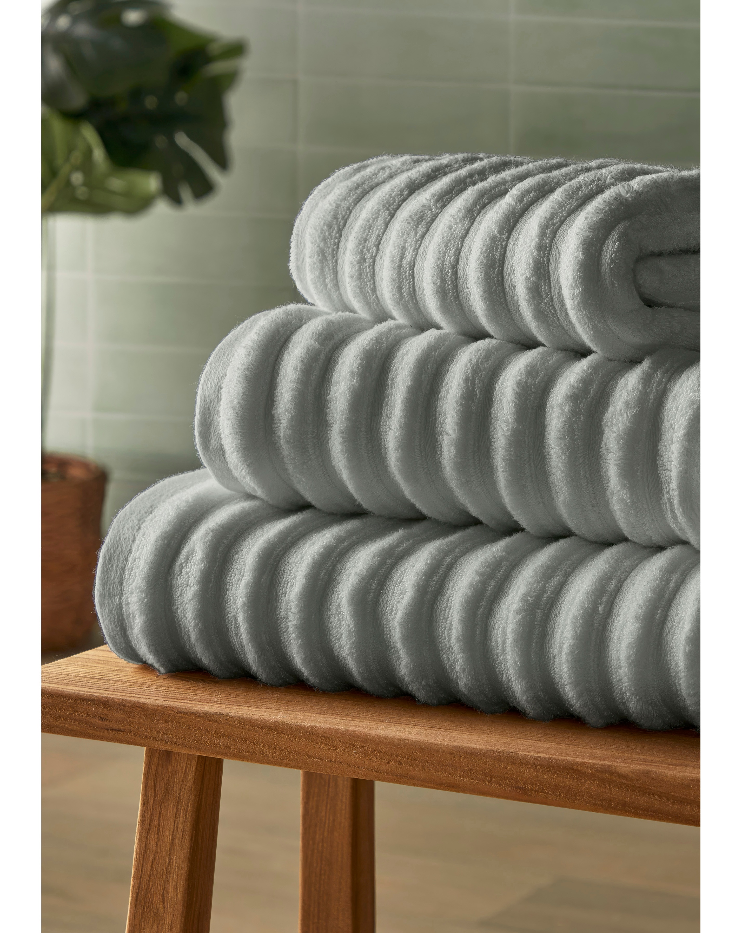 Silentnight Ribbed Cotton Towel Packs