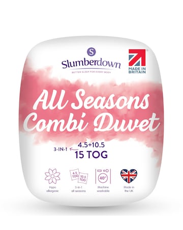 Slumberdown Feels Like Down All Seasons 15 Tog Duvet