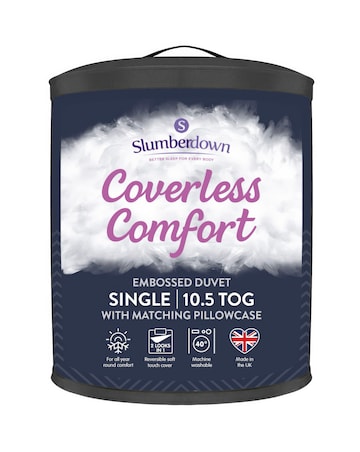 Slumberdown Coverless Comfort Embossed Herringbone 10.5 Tog Duvet