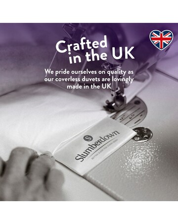 Slumberdown Coverless Comfort Embossed Herringbone 10.5 Tog Duvet