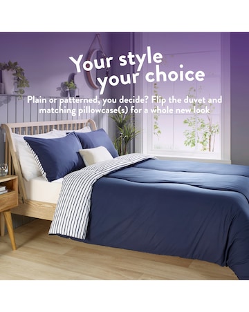 Slumberdown Coverless Comfort Printed Stripe 10.5 Tog Duvet