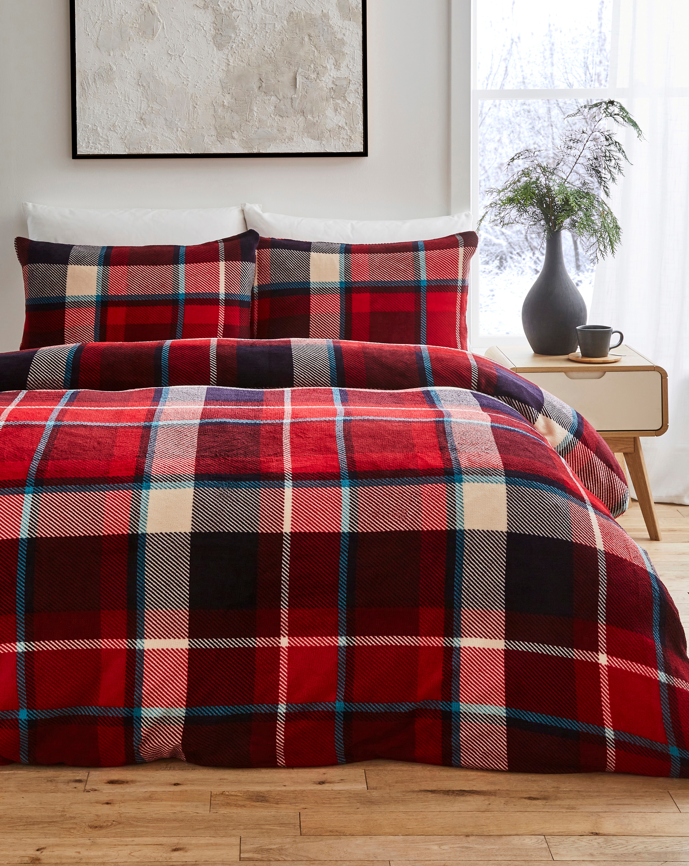 Christmas Fleece Duvet Cover Set