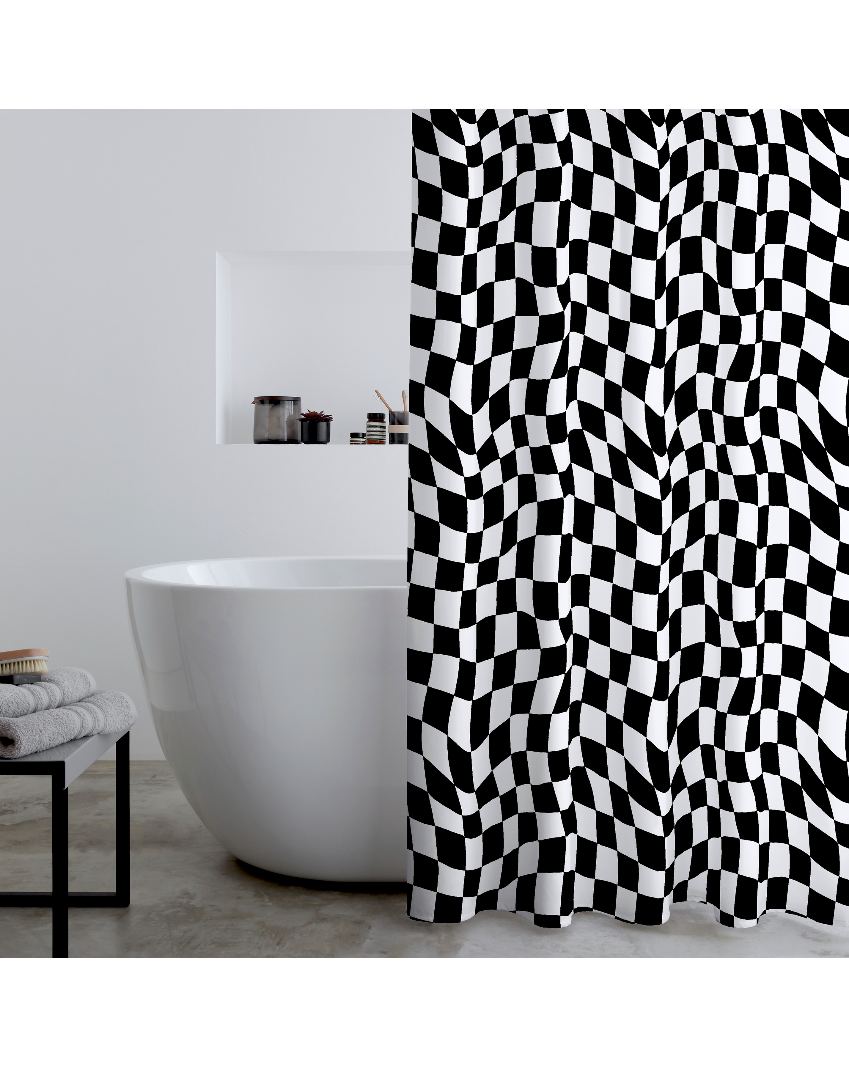 Checkerboard Shower Curtain