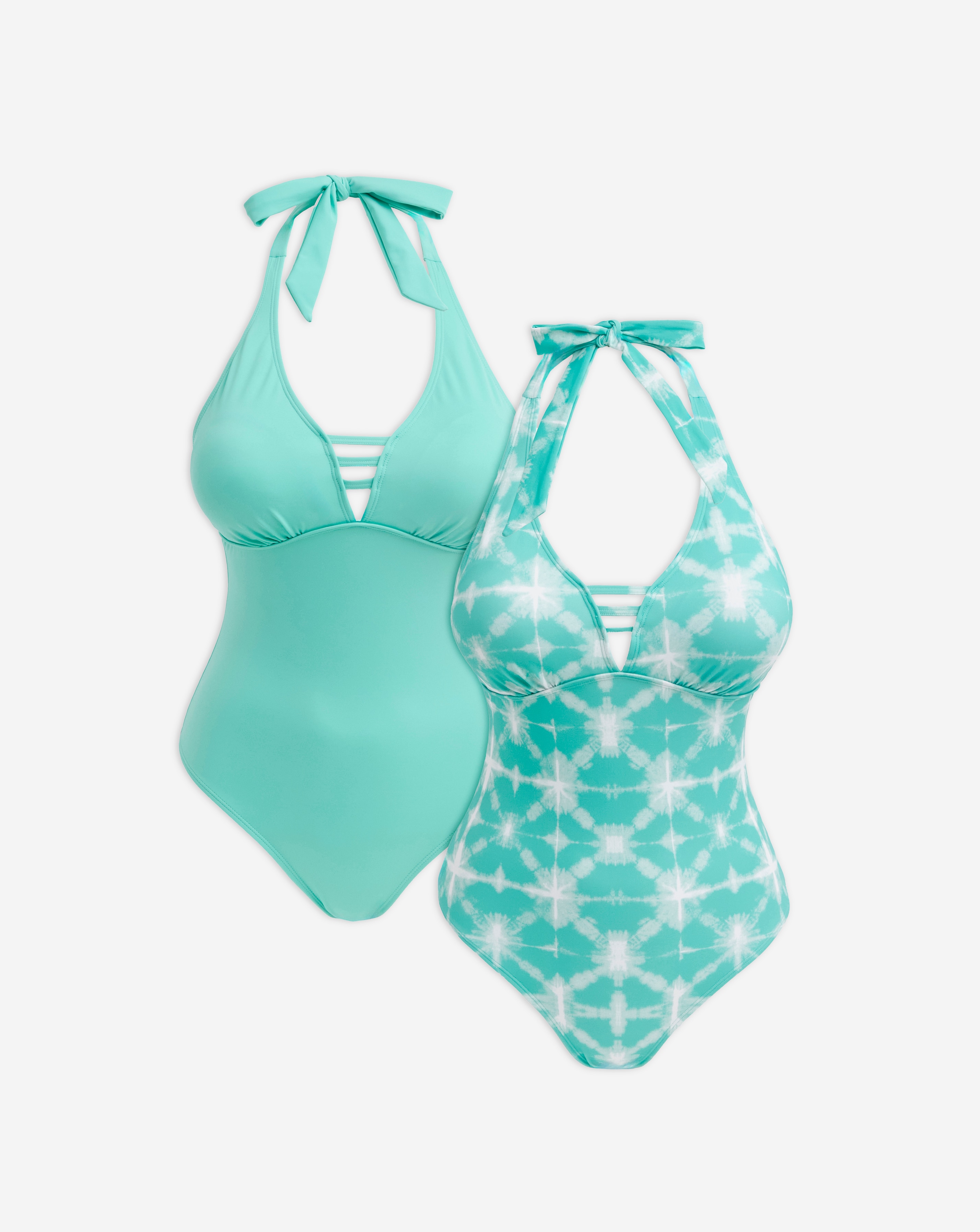 Value 2 Pack Halterneck Swimsuits