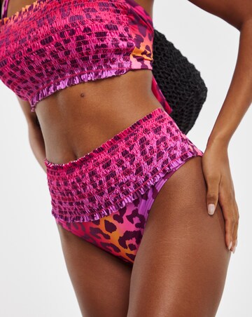 Shirred Midi Bikini Brief