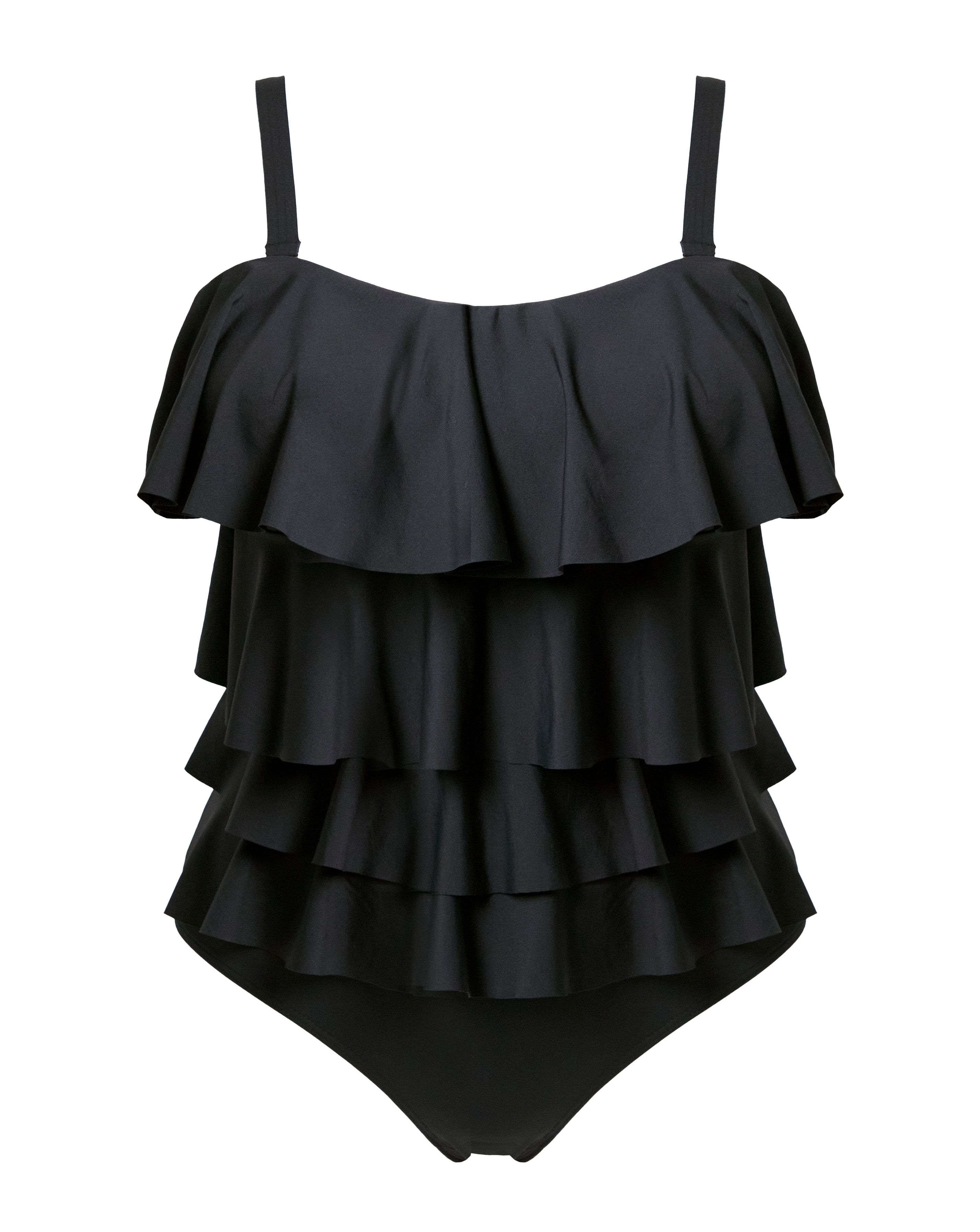 MAGISCULPT Bandeau Ruffle Swimsuit