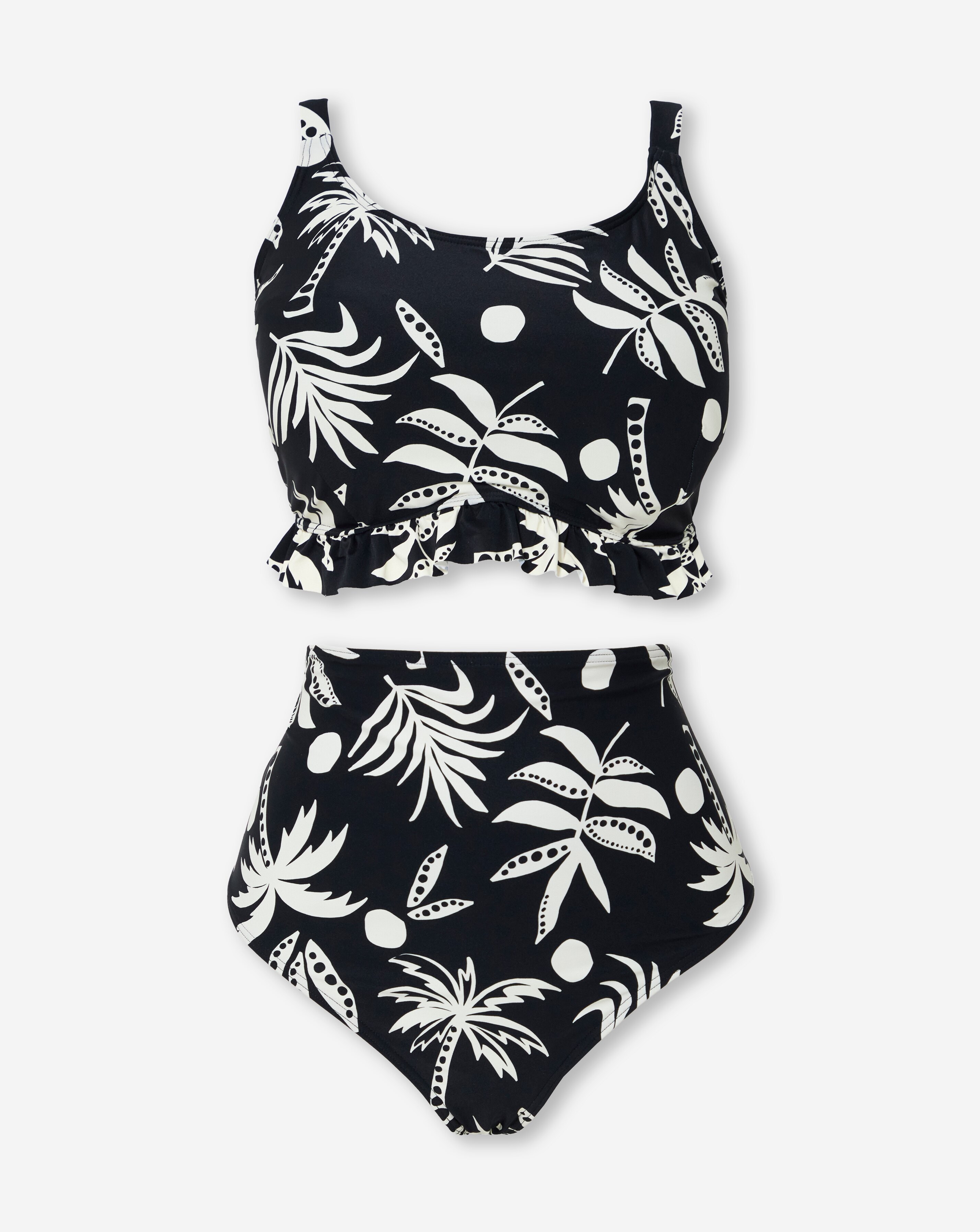 Ruffle Detail Bikini Set
