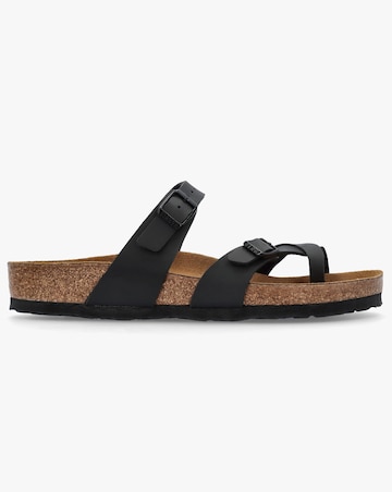 Birkenstock Mayari Black Birko-Flor Thong Sandals Standard Fit