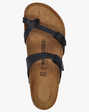 Birkenstock Mayari Black Birko-Flor Thong Sandals Standard Fit