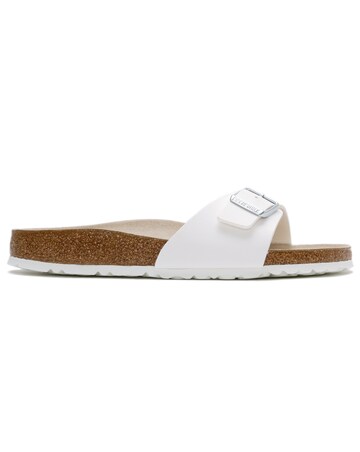 Birkenstock Madrid White Birko Flor Mules Narrow Width