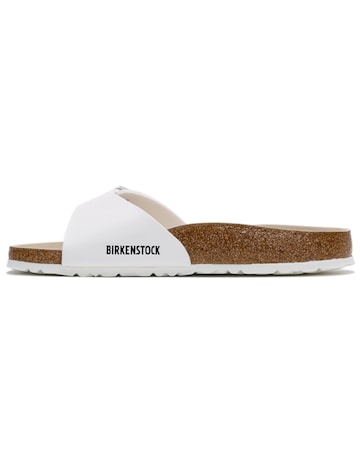Birkenstock Madrid White Birko Flor Mules Narrow Width