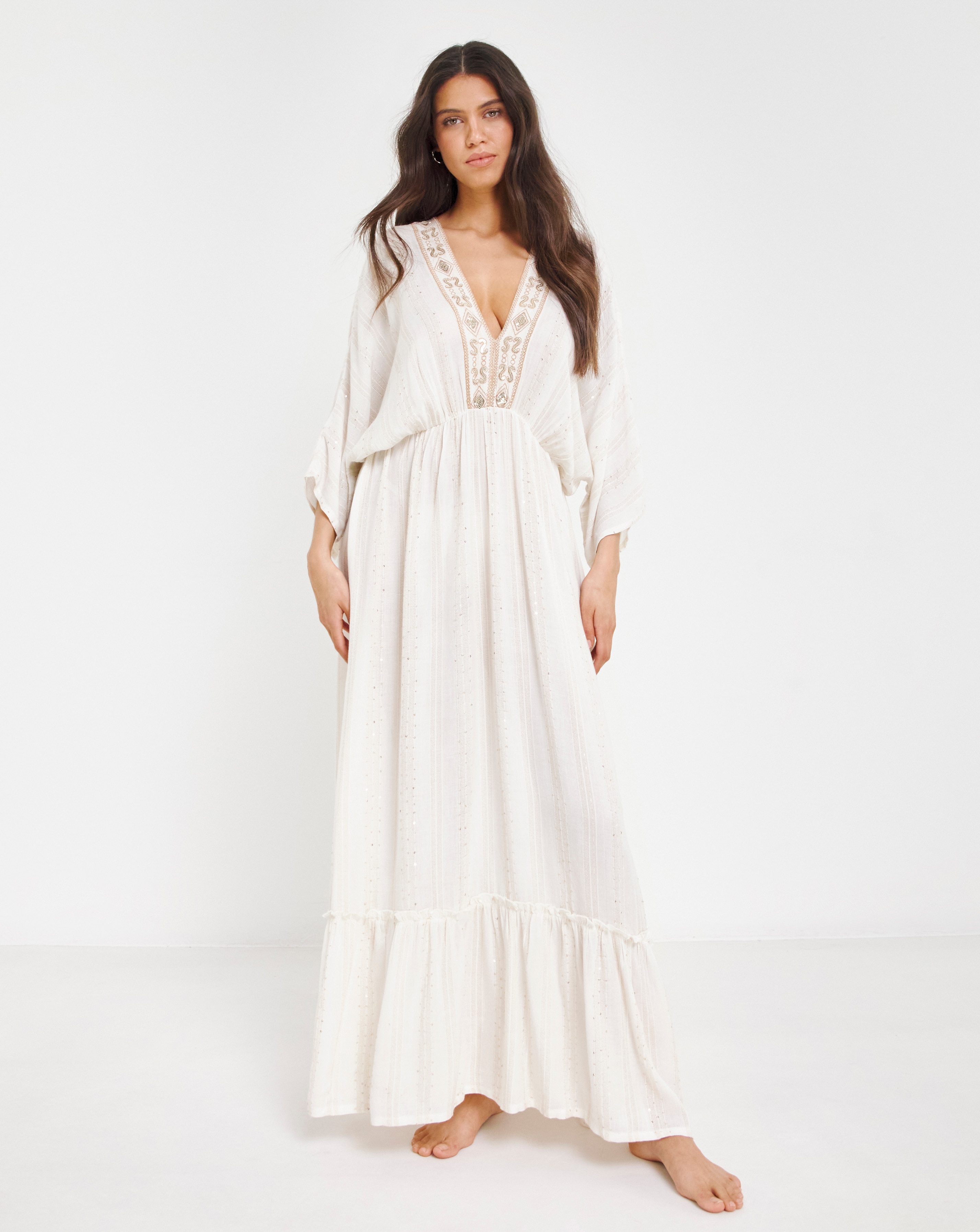 Magisculpt Lurex Maxi Beach Kaftan