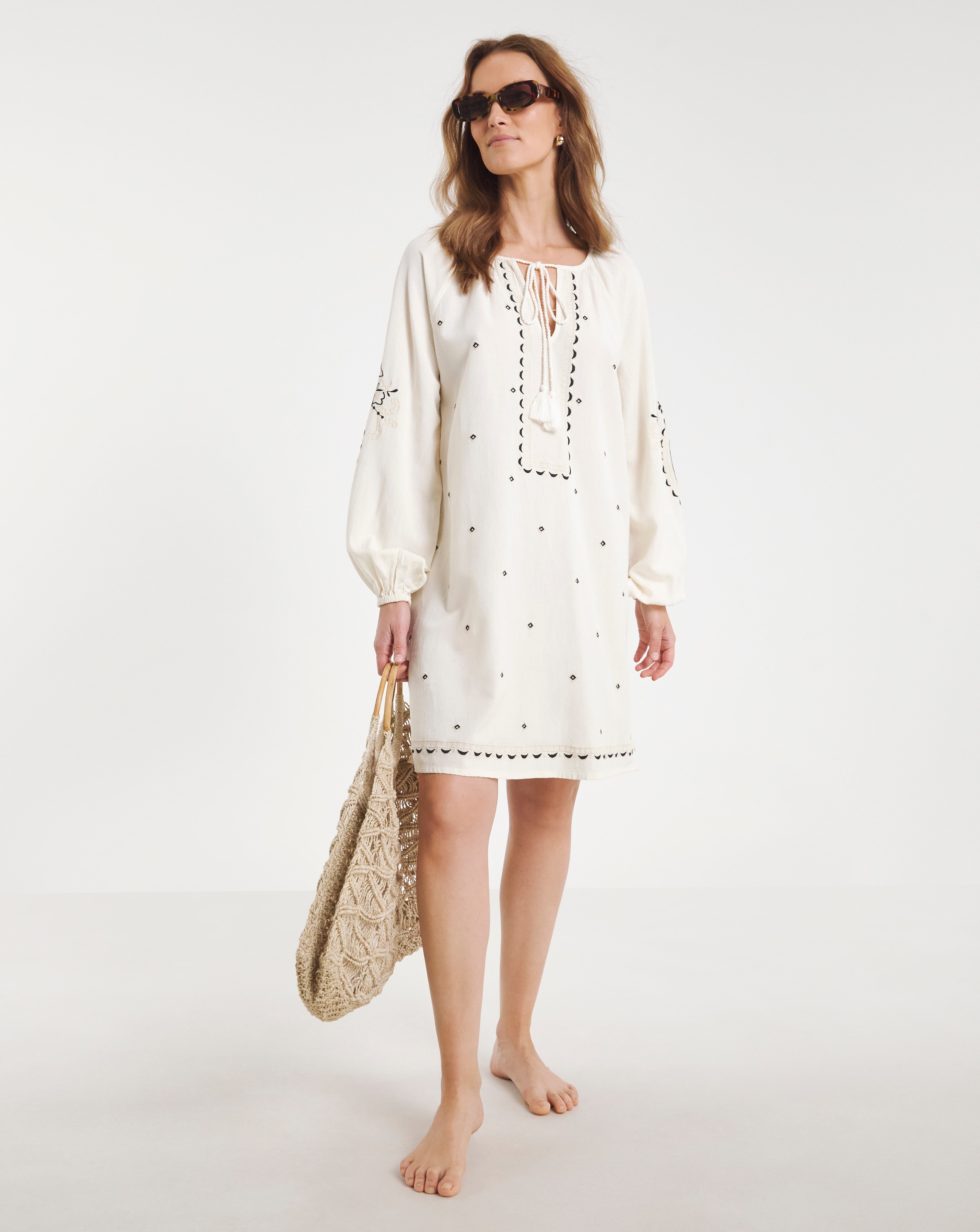 Figleaves Embroidered Beach Kaftan