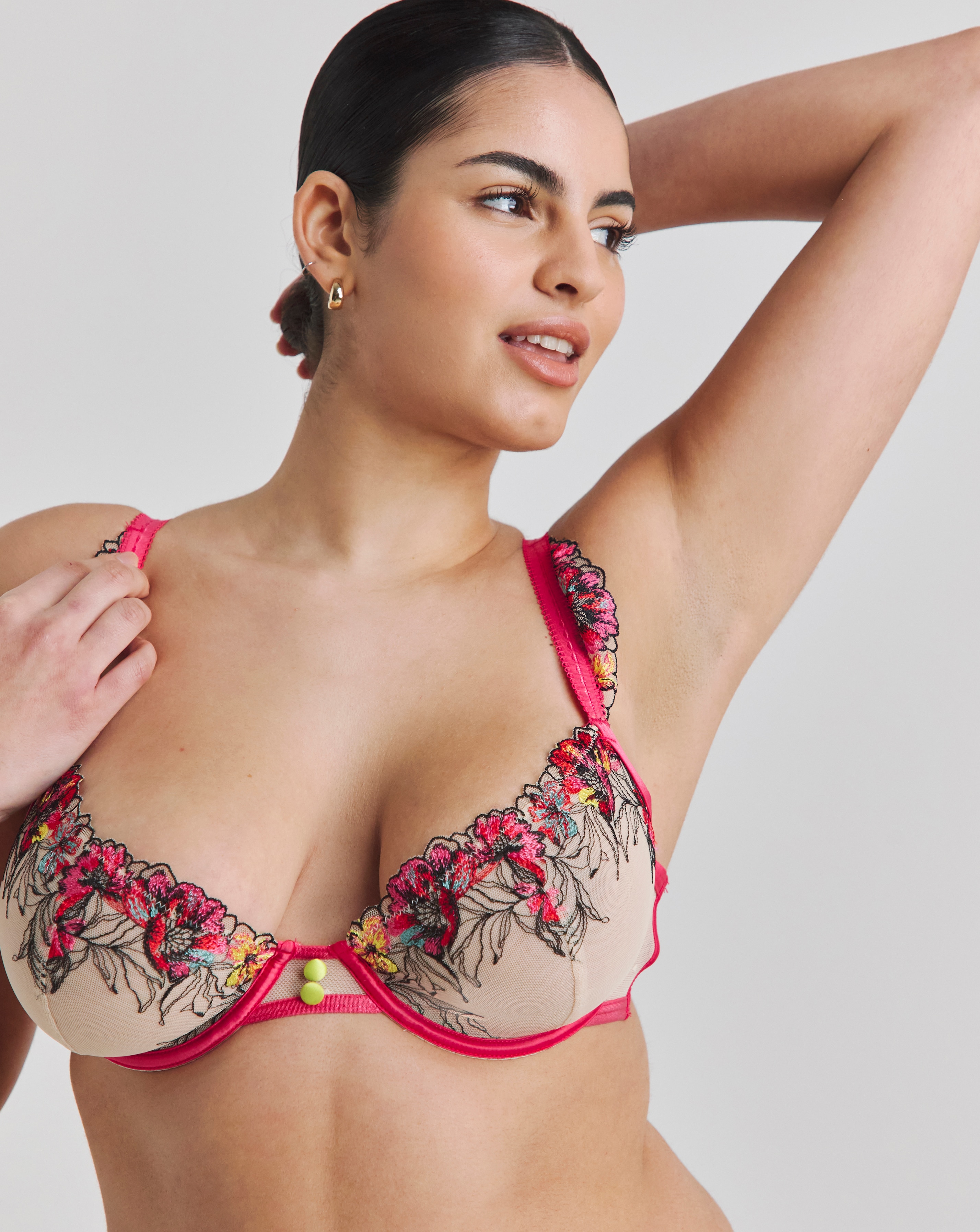 Figleaves Olivia Embroidered Balcony Bra