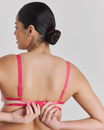 Figleaves Olivia Multi Coloured Embroidery Balcony B-G - Neon