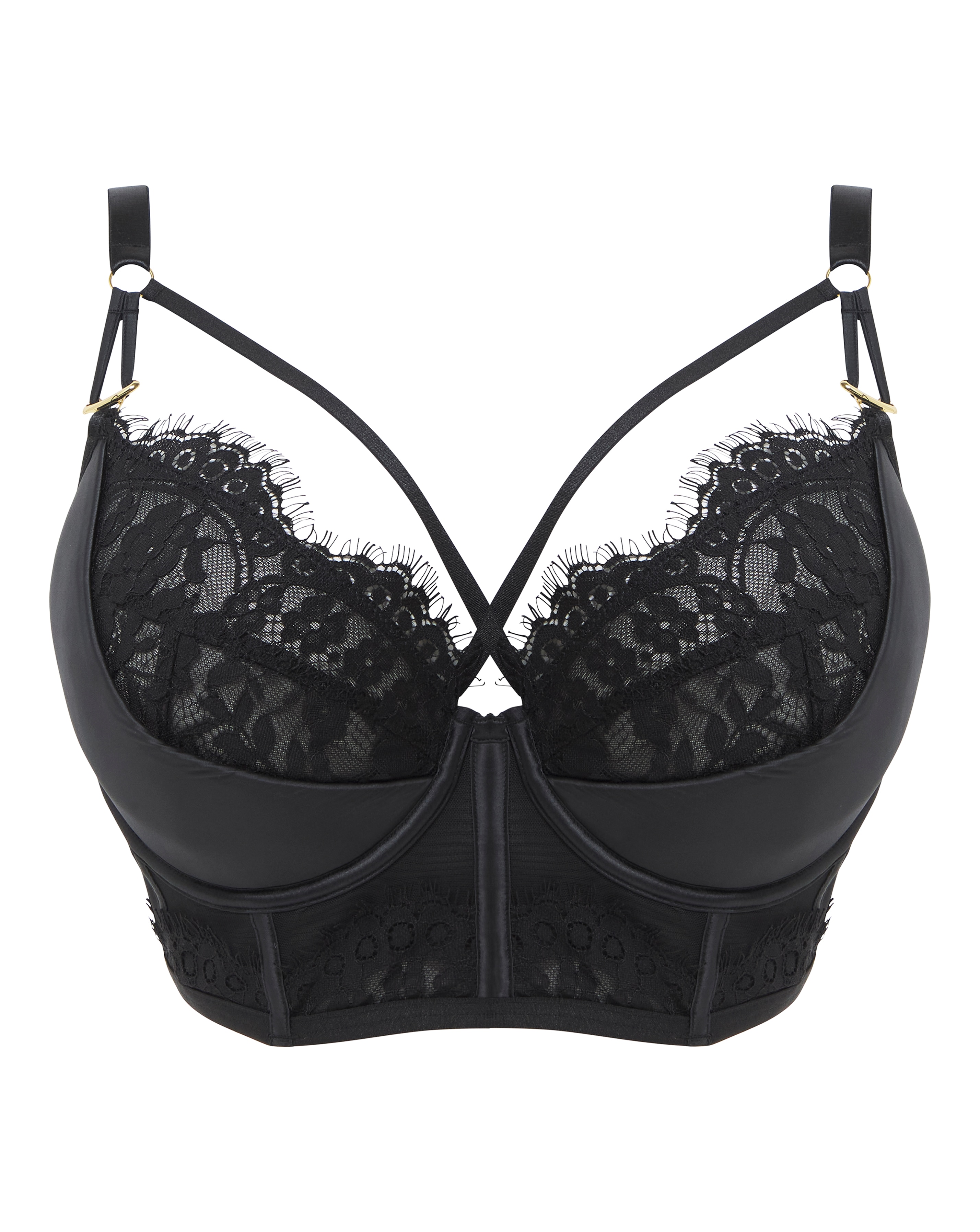 Figleaves Adele Satin and Lace Bra