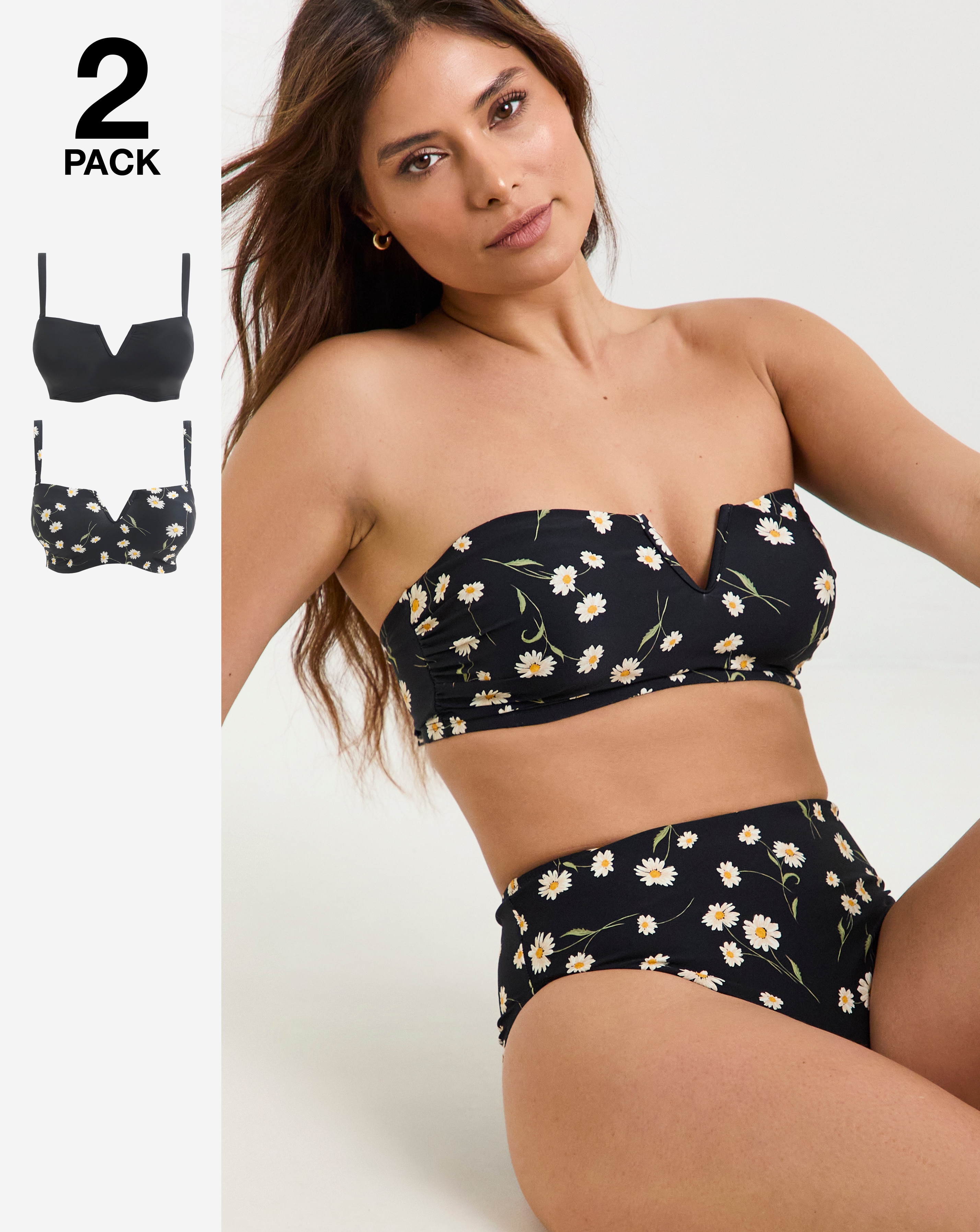 MAGISCULPT 2 Pack Bandeau Bikini Tops