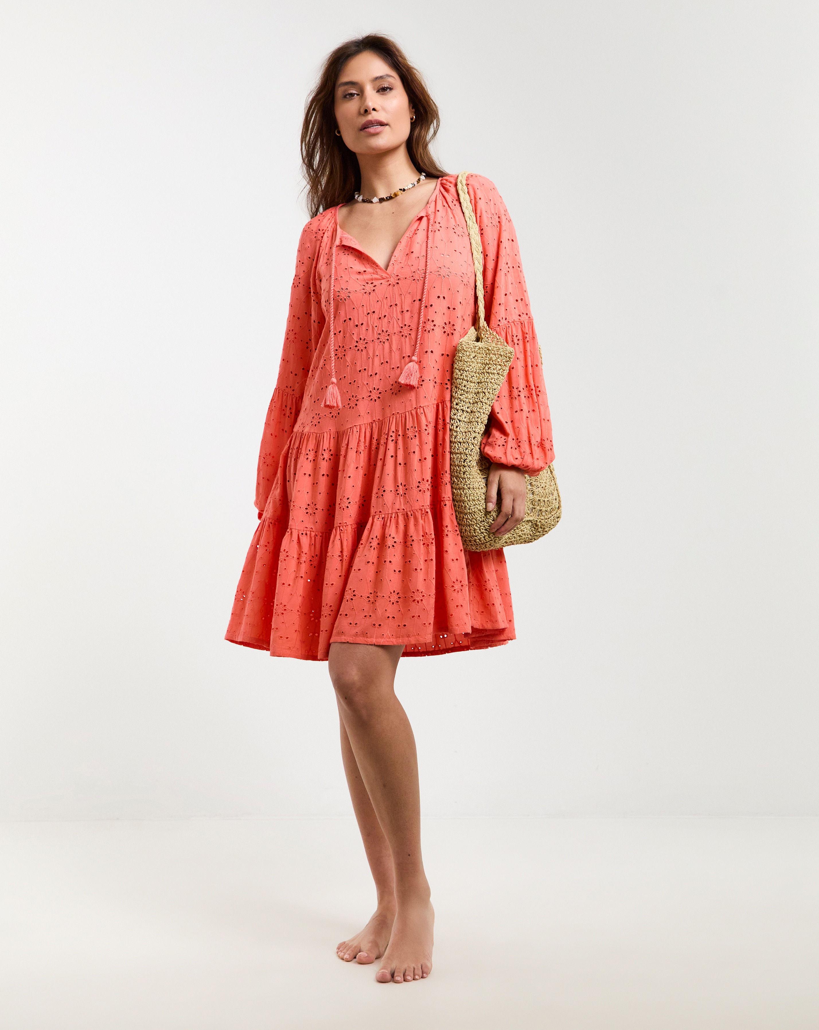 Beach to Broderie Mini Dress