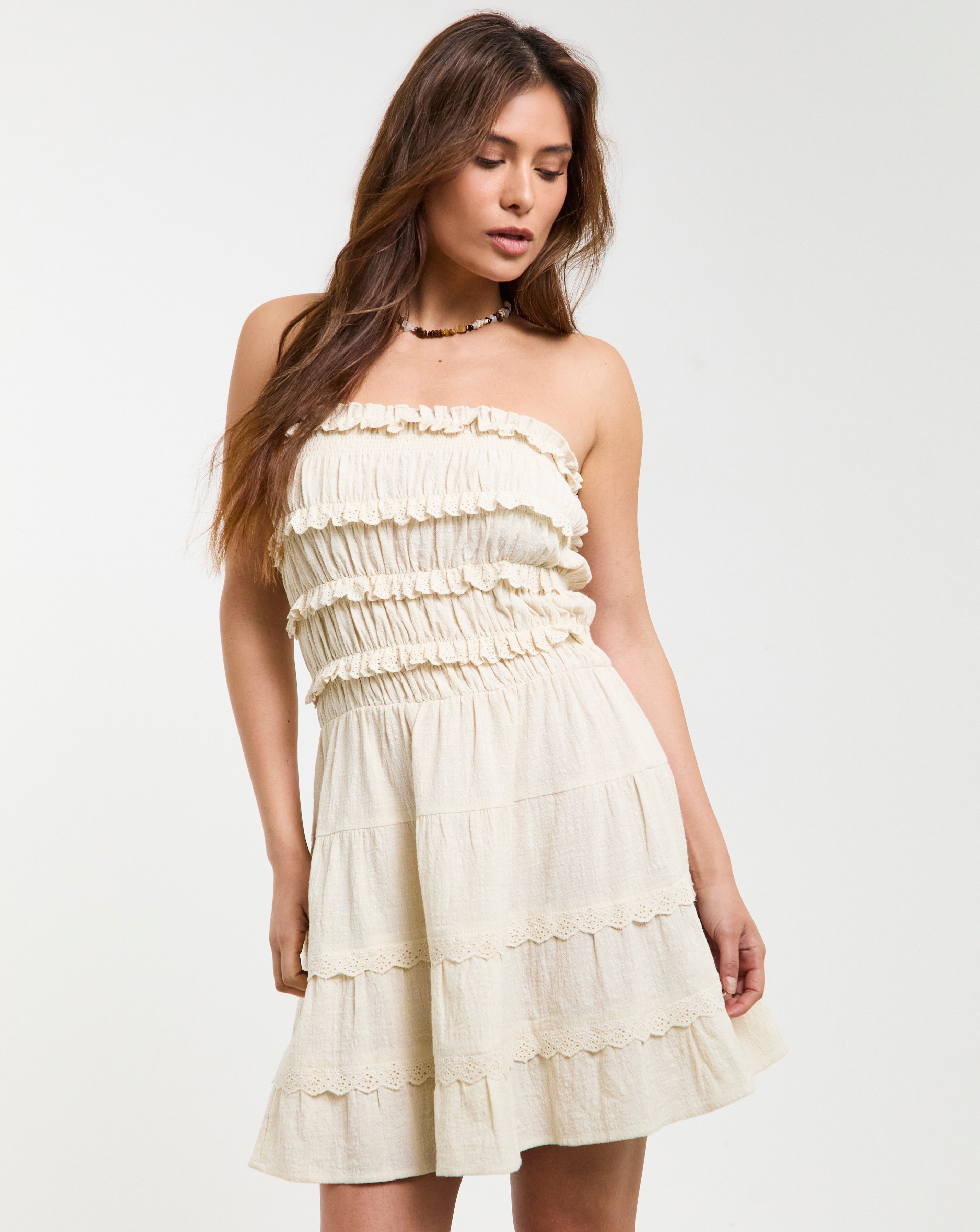 Beach to Broderie Mini Dress