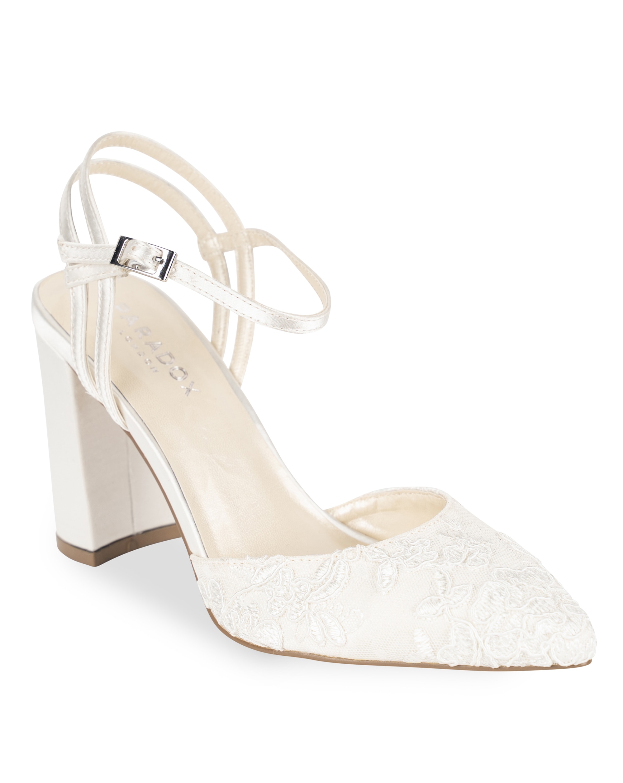 Paradox London Fauna Lace Wedding Heels