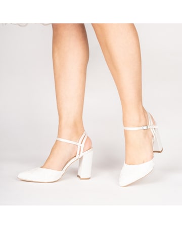 Paradox London Fauna Lace Wedding Heels