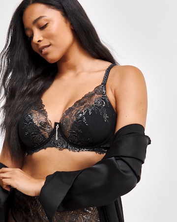 Figleaves Curve Goddess Seductive Fantasy Bra B-F - Black